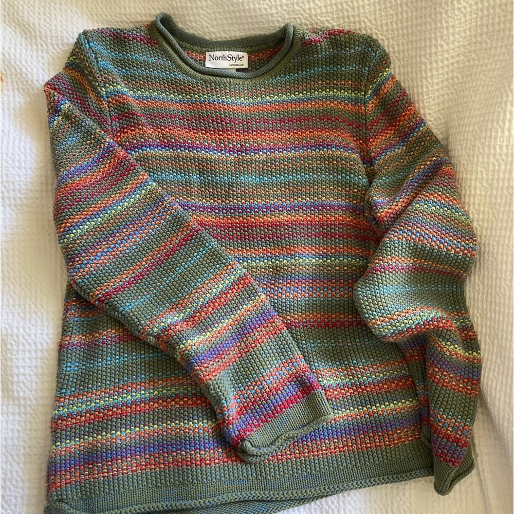 rainbow vintage cotton sweater